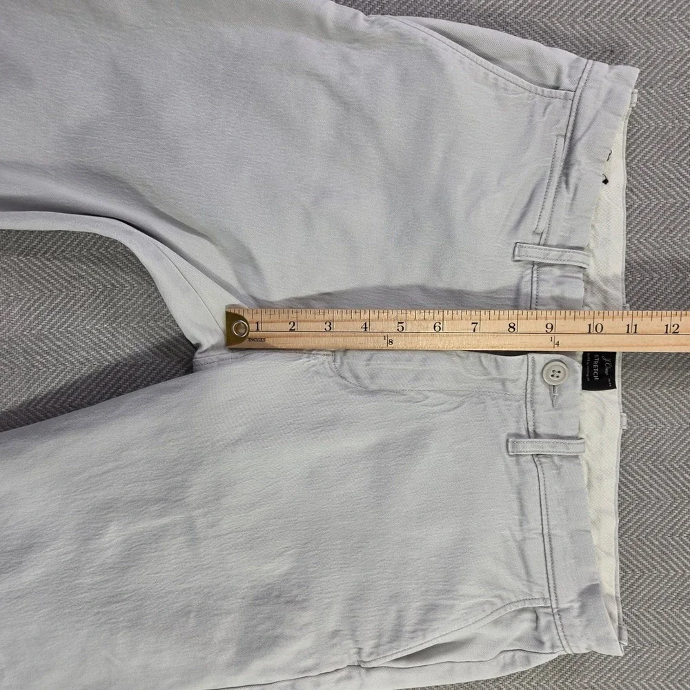 J.Crew 484 Slim Fit Stretch Chino Pants Mens 32x31 Light Gray Cotton Blend